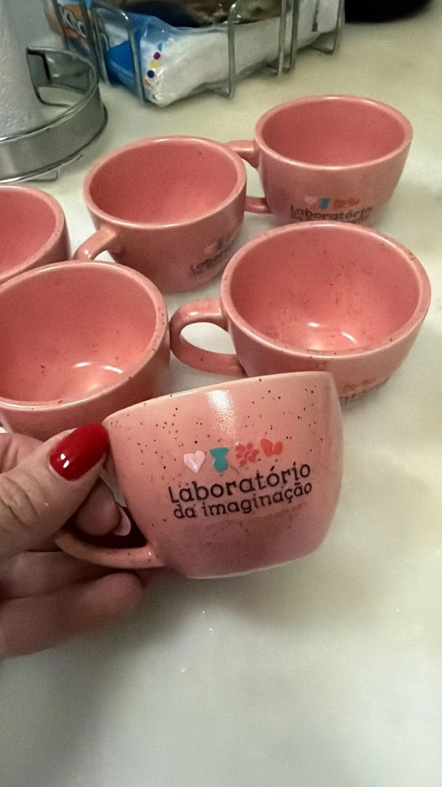 Xícaras personalizadas no Laboratório da Imaginação